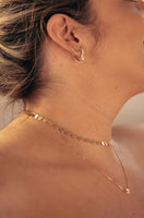 Zirconia Heart Hoop Earrings - 18k Gold Filled