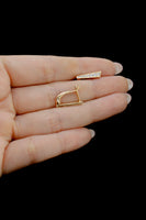 Timeless Zirconia Hoop Earrings - 18k Gold Filled