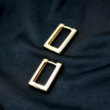 Square Hoop Earrings - 18k Gold Filled