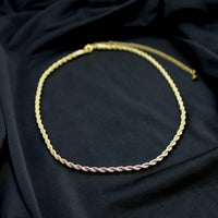 Timeless Rope Choker Necklace - 18k Gold Filled