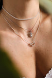 Beloved Girl Necklace - White Rhodium Filled