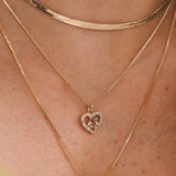 Mom and child Pendant Necklace - 18k Gold Filled