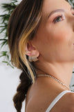 CZ Ear Hook Style Earrings - 18k Gold Filled