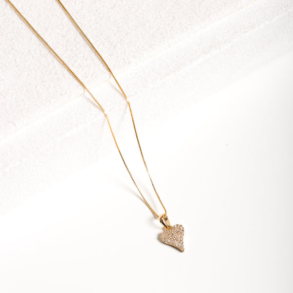 Beloved Zirconia Necklace - 18k Gold Filled
