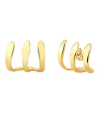 Three-Strand Clasp Earring - 18k Gold Filled
