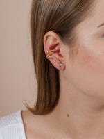 CZ Ear Cuff Earrings - 18k Gold Filled