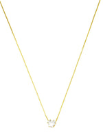 CZ Small Heart (4mm) Necklace - 18k Gold Filled