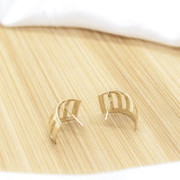 Half Hoop Earrings - 18k Gold Filled