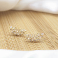 Lady Sparkling Champagne Earrings - 18k Gold Filled