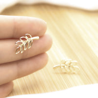 Olive Leaf Earrings - 18k Gold Filled