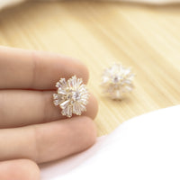 Sparkling Cubic Zirconia Crystal Earrings - 18k Gold Filled