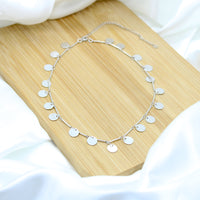 Confetti Choker Necklace - White Rhodium Filled
