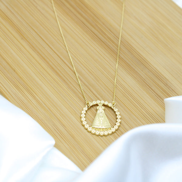 Our Lady of Aparecida Necklace - 18k Gold Filled