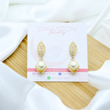 Pearl Teardrop Earrings - 18k Gold Filled