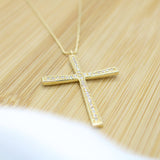 Elegance Cross Necklace - 18k Gold Filled