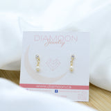 Delicate pearl pendant earrings - 18k Gold Filled