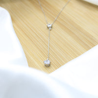 Elegance Necklace - White Rhodium Filled