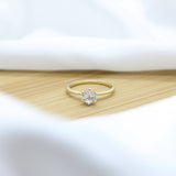 Solitaire Ring - 18k Gold Filled