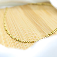 Figaro Chain Men's Necklace - 18k Gold Filled