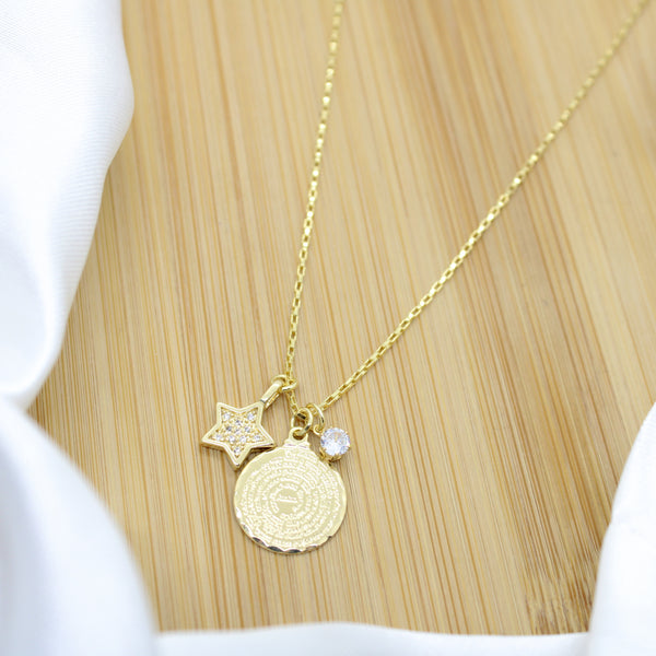 Our father and star Necklace - 18k Gold Filled