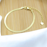 Snake chain Bracelet 3mm - 18k Gold Filled