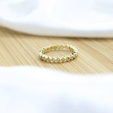 Zirconia Dot ring - 18k Gold Filled