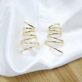Chic Line Earrings - 18k Gold Filled