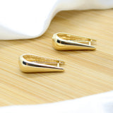 Oval Hoop Earrings - 18k Gold Filled