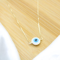 Evil Eye Necklace - 18k Gold Filled