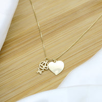 Heart Little Boy Necklace - 18k Gold Filled