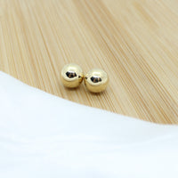 10mm Dot Stud Earrings - 18k Gold Filled