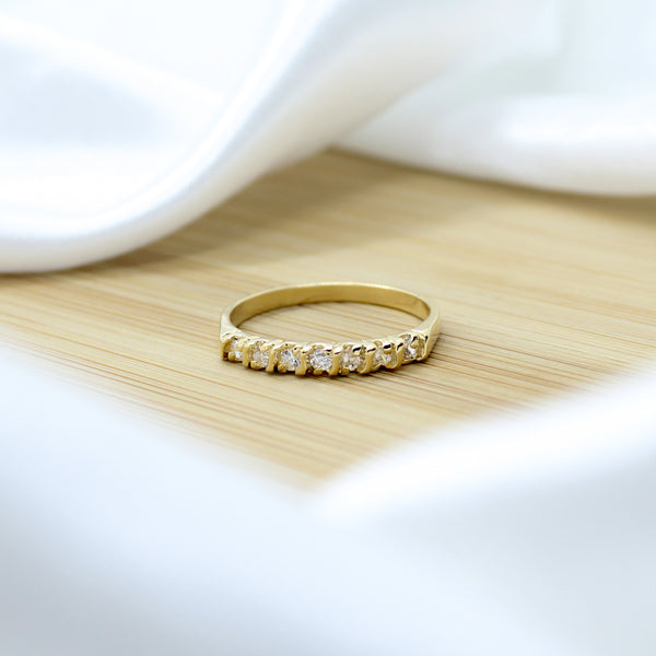 Modern Wedding Band Ring - 18k Gold Filled