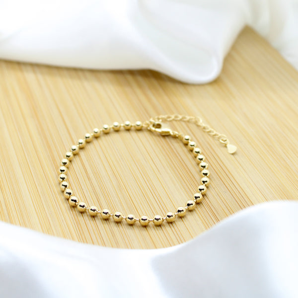 Bead Chain Bracelet - 18k Gold Filled