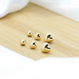 Heart Stud Earrings Set - 18k Gold Filled
