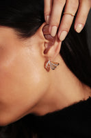 White CZ Lux Earrings - 18k Gold Filled