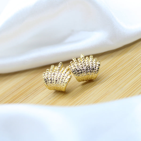 Nine Lines Earrings - 18k Gold Filled