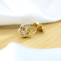 Knot Stud Earrings - 18k Gold Filled