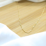Heart Chain Long Necklace - 18k Gold Filled