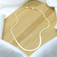 Snake Chain 3mm Necklace - 18k Gold Filled