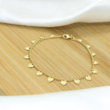 Heart Pendant Bracelet - 18k Gold Filled