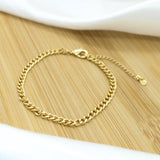 Curb chain bracelet - 18k Gold Filled