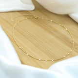 Dot Delicate Choker Necklace - 18k Gold Filled