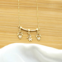 Custom 3 Kids Necklace - 18k Gold Filled