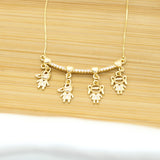 Custom 4 Kids Necklace - 18k Gold Filled