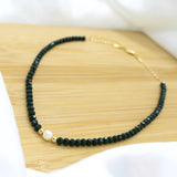 Emerald Choker Necklace - 18k Gold Filled