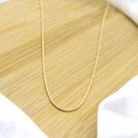 Round Snake Chain Necklace - 18k Gold Filled