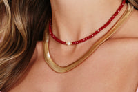 10mm Snake Chain Choker Necklace - 18k Gold Filled