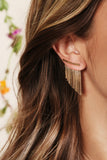 3cm Fringe Earrings - 18k Gold Filled