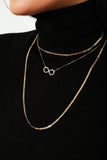 Interlocking G Chain Long Necklace - 18K Gold Filled