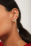 Heart Glossy Earrings - 18k Gold Filled